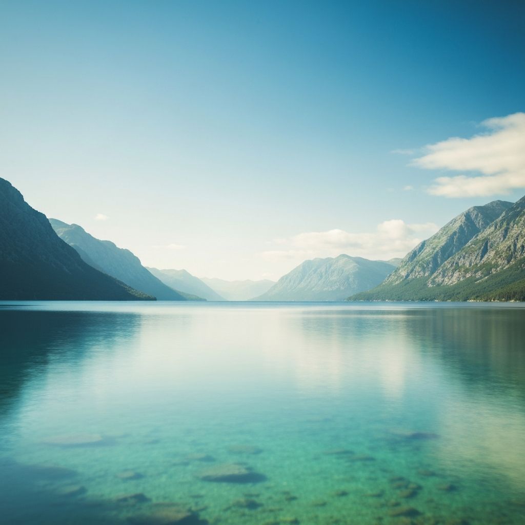 Serene nature landscape